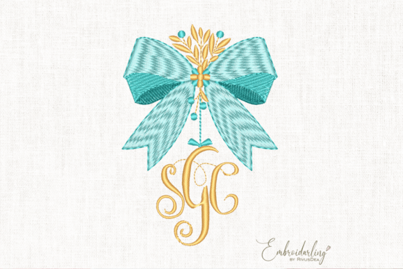 Review: Bow Monogram Frame Embroidery Design