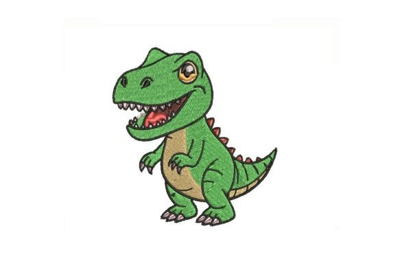 Review: Cartoon T-Rex Embroidery Design for Holiday Sales