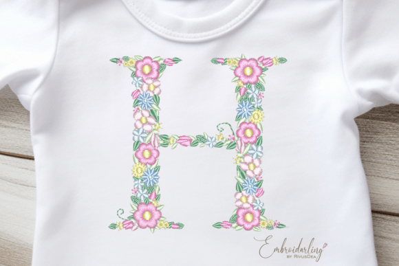 Review: Floral Letter H Machine Embroidery for Craft Fairs