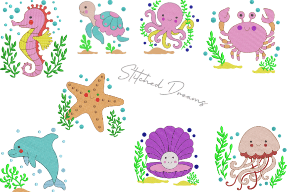 Review: Marine Life Collection Embroidery for Etsy Shops