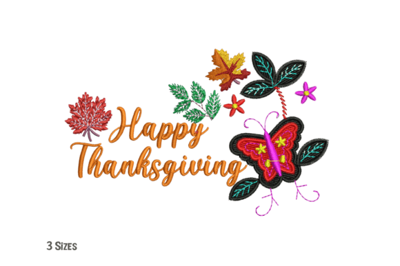 Reviewing Happy Thanksgiving Embroidery Design