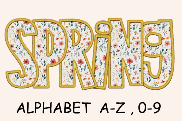 Reviewing Spring Boho Flower Alphabet for Apparel