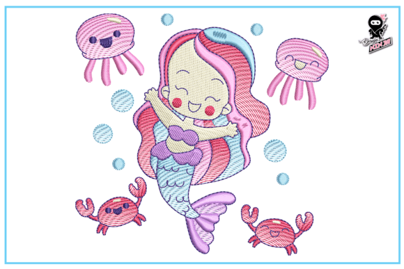 Reviewing the Baby Mermaid Embroidery Design