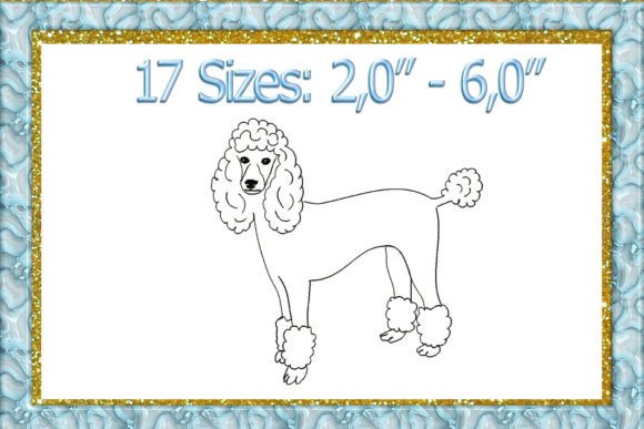 Reviewing the Poodle Silhouette Machine Embroidery Design